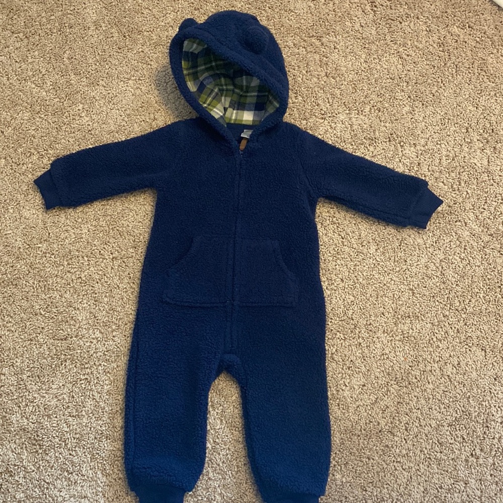 12 month Sherpa onsie jumper